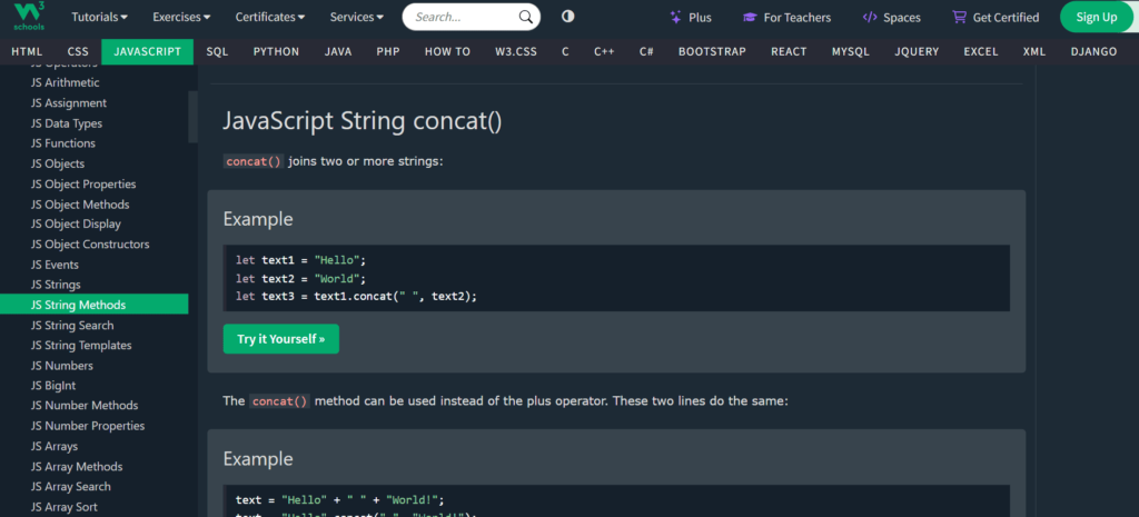 Strings JavaScript String